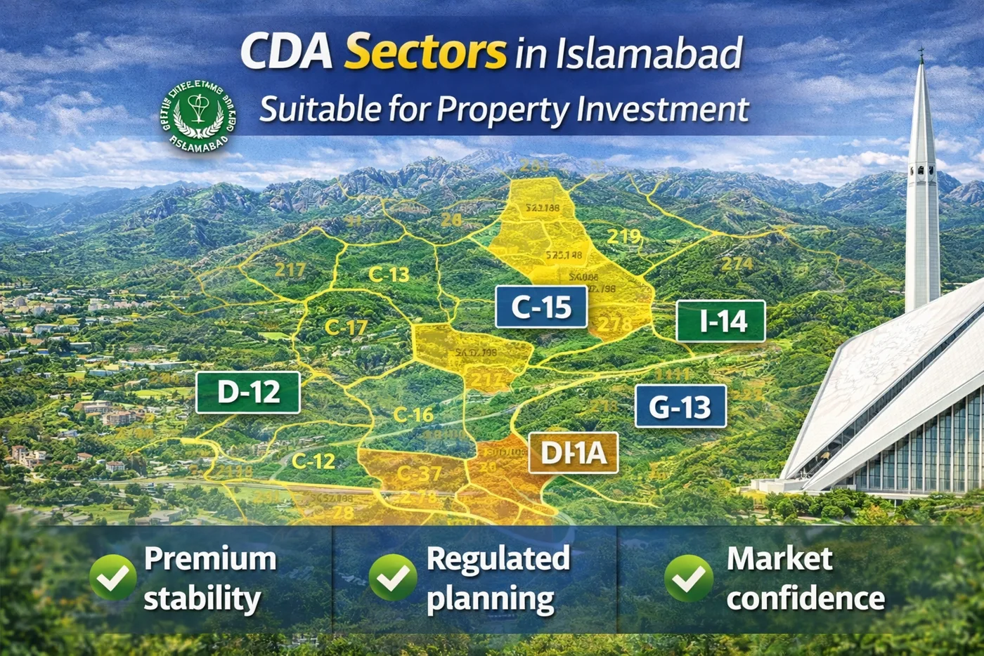 CDA Sectors — Islamabad master plan